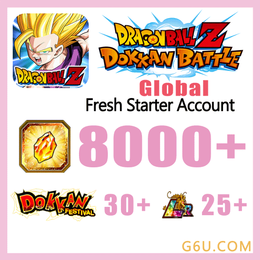 DRAGON BALL Z DOKKAN BATTLE Fresh Starter Account ( Global | Android )