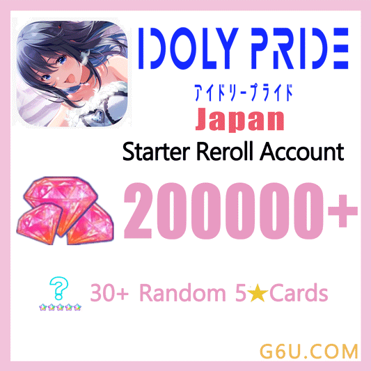 Idoly Pride Starter Reroll Account ( Japan )