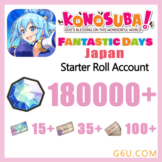 KonoSuba Fantastic Days Starter Roll Account ( Japan )