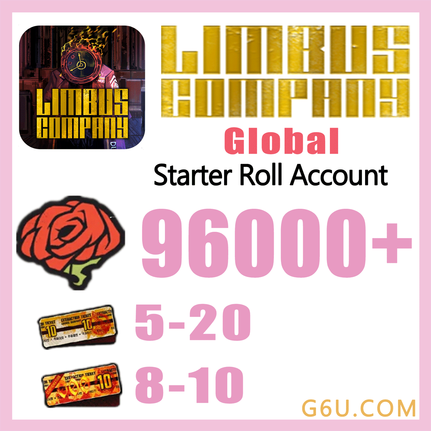 Limbus Company Lunacy Starter Roll Account ( Global )