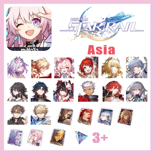 Honkai: Star Rail 2 C2 Characters Premium Account(Asia)